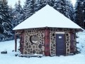 Csinódi bükkfák Rönkkápolna Csinód rönkkápolna