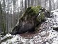 Mohás sziklatömb