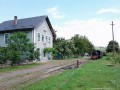 Az állomás Teke keskeny nyomtávú vasút gőzmozdony