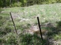 Kustaly vára - Oklánd A tájékoztató tábla tartórúdjai Kustaly vára vár
