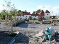 Újjáépítés alatt levő park Fiatfalva Ugron kúria kastély