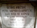 További hét név a másik oldalon Diákemlékmű Nagyenyed Kápolnadomb Sétatér