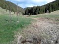 A forrás és az egykori információs tábla helye Csíkajnád Rompáca borvíz forrás