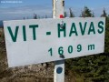 Vit-havas Csúcsjelző tábla Vit havas Vithavas