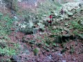 Velnica kőbánya vízesései A vízesés mögül Velnica kőbánya vízesés zuhatag
