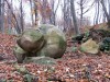 Feleki gömbkövek Embernagyságú erdőfeleki gömbkő Felek gömbkövek