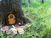 Kreatív rejtekhelyek A tündérek háza az erdőben kreatív ötletes szokatlan rejtés geodoboz geoláda