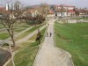 A bejárat felett Váradi vár