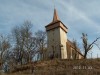 Lutheránus templom - Hétúr Templomtorony alulról Hétúr lutheránus evangélikus templom