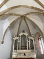 Orgona és a szentély gótikus bordázata